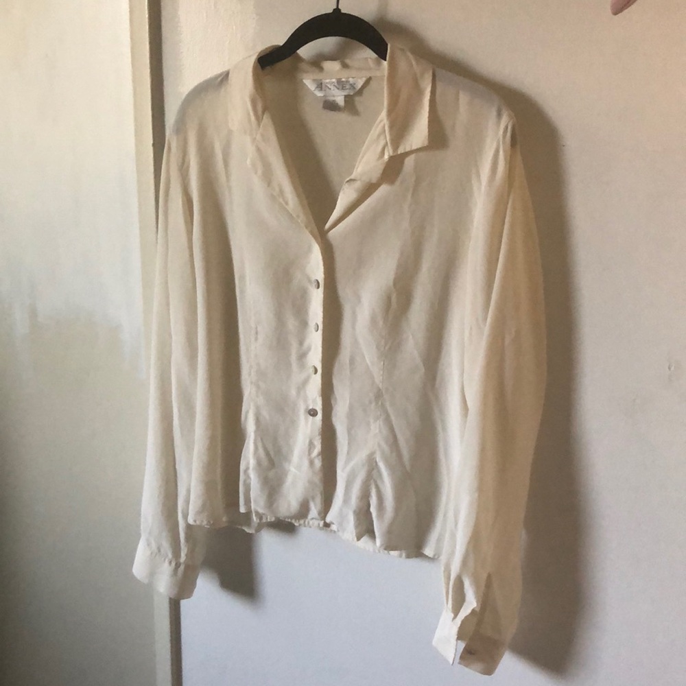 Sheer button up blouse ✨